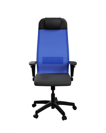 Кресло_Sit_10_B1-111D - X2+UMF(X1) /Ub00/Wh00/D02P(M09.B02.G15.W02) (Синий-Черный)