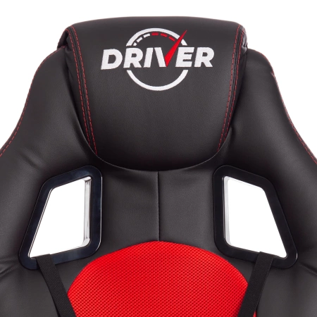 Кресло_DRIVER_(22) кож/зам/ткань, черный/красный, 36-6/TW-08
